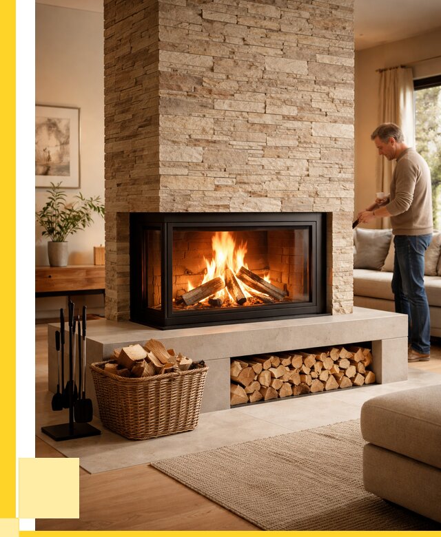 Дровяной камин под ключ в Белове от 217180 р. | ЭриданБлв