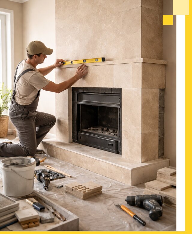 Установка и монтаж каминов в частном доме под ключ в Белове