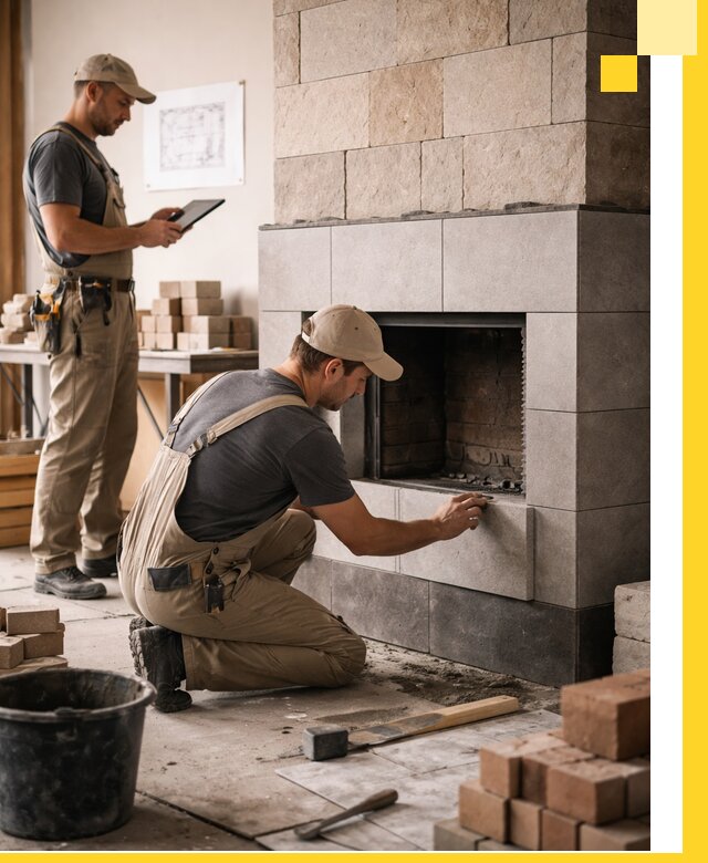 Индивидуальные проекты каминов и каминных систем в Белове