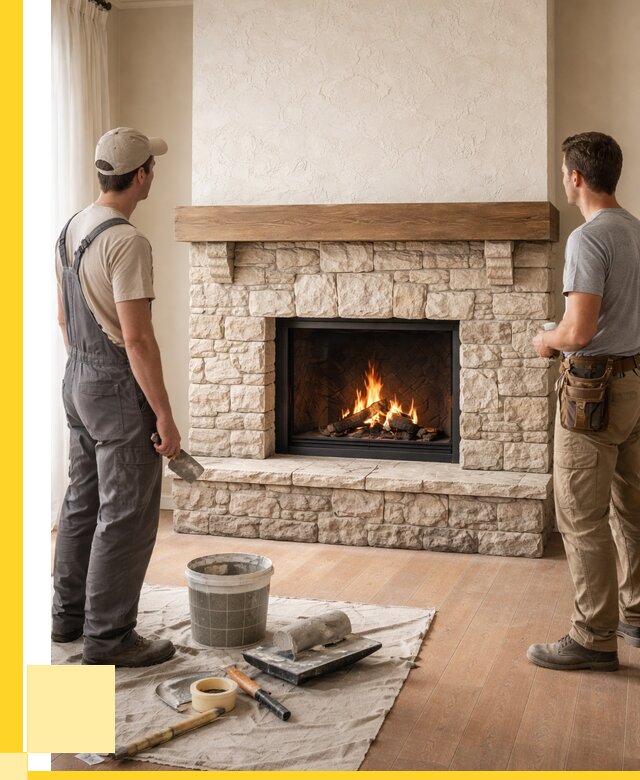 Отделка каминов в Белове от 7058 р. под ключ | ЭриданБлв