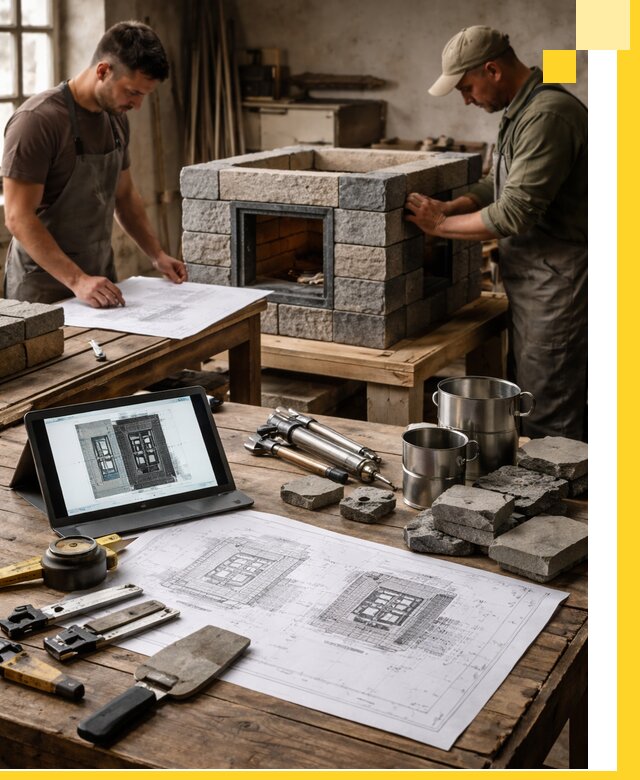 Разработка проектов печей с согласованием и монтажом в Белове