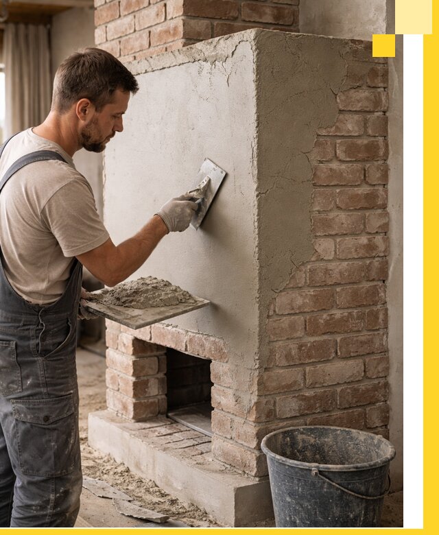 Отделка печей и облицовка каминов в Белове под ключ