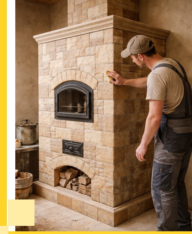 Облицовка печей в Белове от 4887 р. под ключ | ЭриданБлв