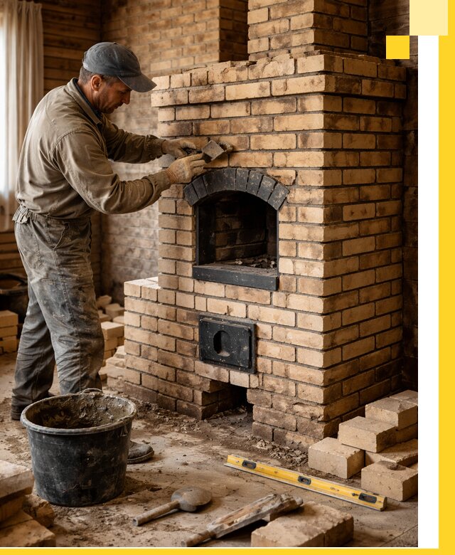 Кирпичные печи под ключ в Белове: проектирование и кладка