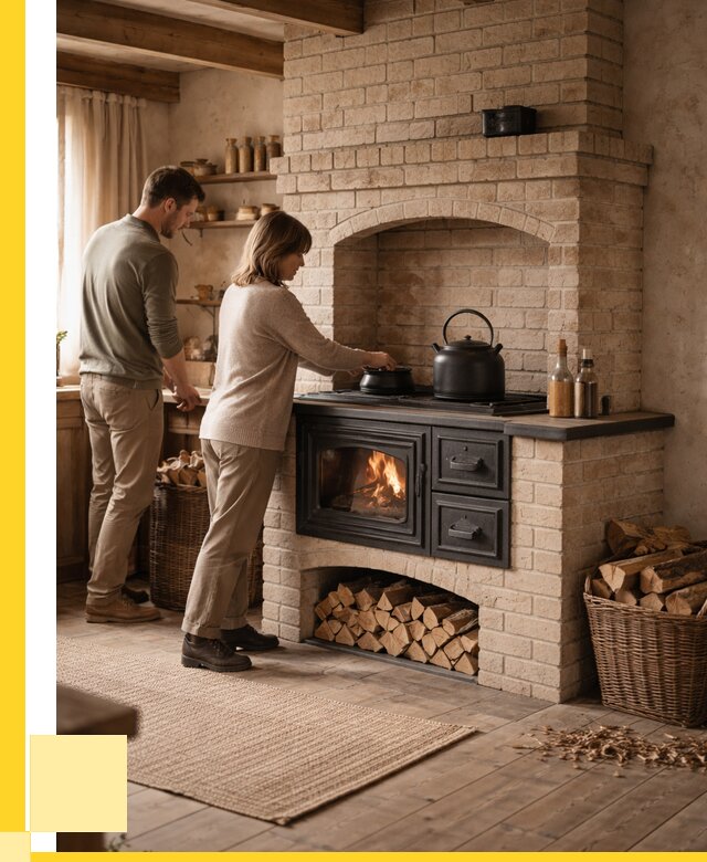 Печи с плитой в Белове от 48866 р. | ЭриданБлв — кирпичная печь