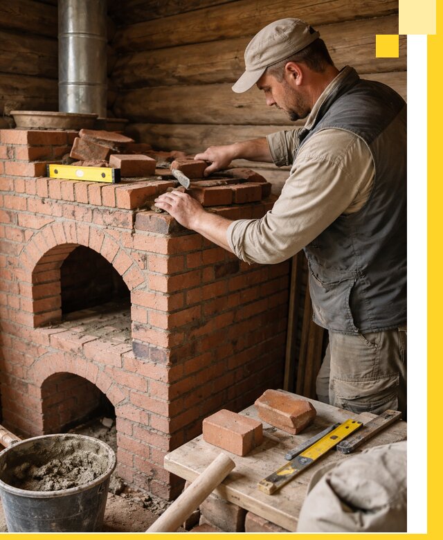 Изготовление и установка русских печей в Белове под ключ