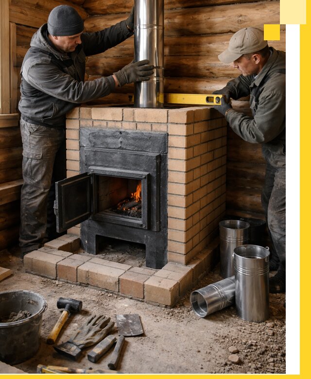 Проектирование, изготовление и установка банных печей в Белове