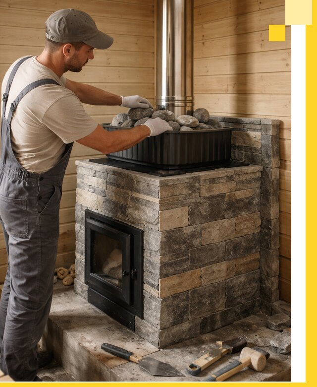 Печи для парной в Белове, производство, монтаж и обслуживание