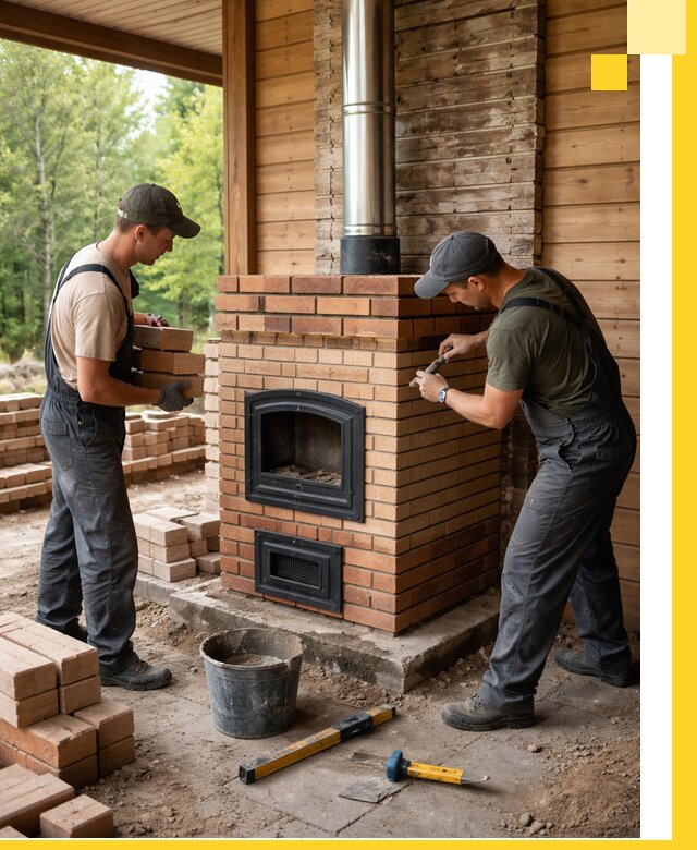 Производство и установка дачных печей под ключ в Белове