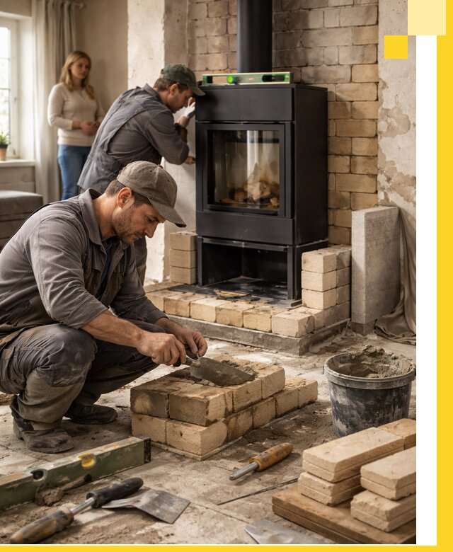 Печи и камины под ключ: проект, установка в Белове