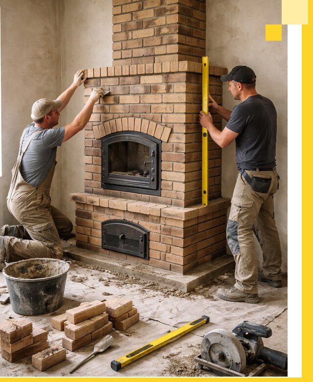 Продажа и установка печей и каминов для дома под ключ в Белове