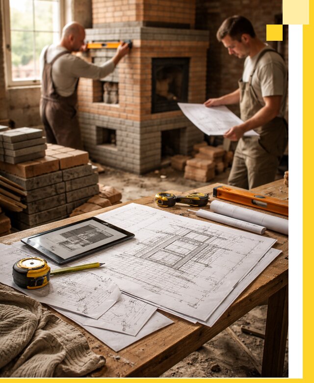 Проекты печей и каминов с индивидуальным дизайном в Белове