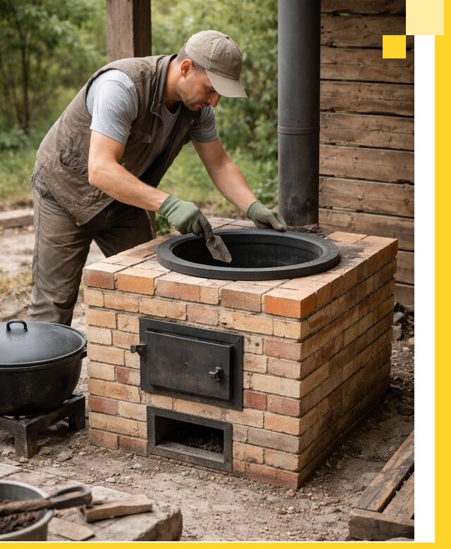 Изготовление и установка печей для казана в Белове под ключ