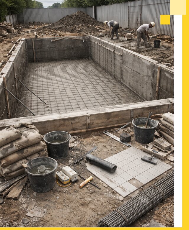 Строительство бассейнов под ключ в Белове, дизайн и монтаж