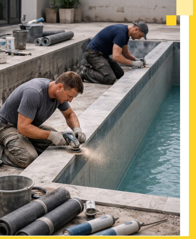 Профессиональный ремонт бассейнов под ключ в Белове