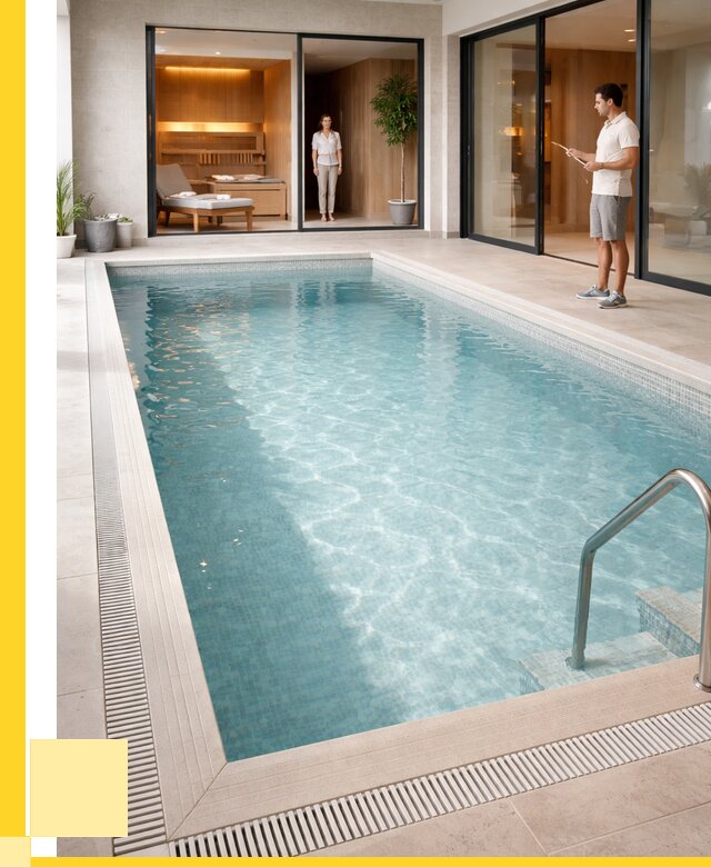 Отделка бассейна пленкой ПВХ в Белове от 3801 р. - ЭриданБлв