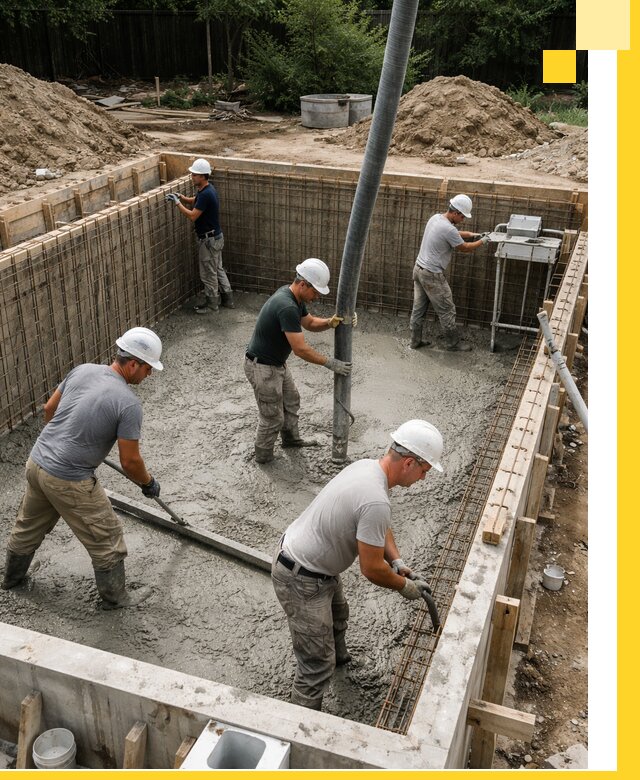 Строительство бетонных бассейнов под ключ в Белове