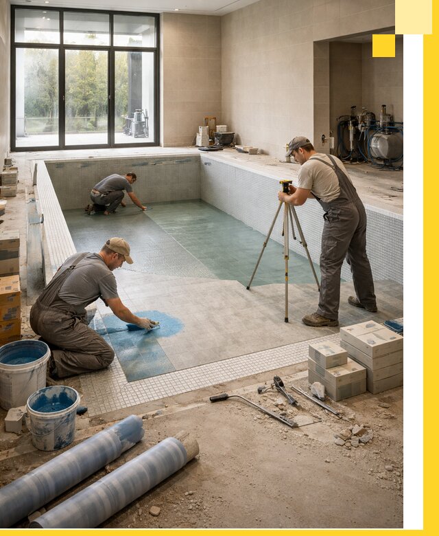 Проект и строительство закрытых бассейнов в Белове под ключ