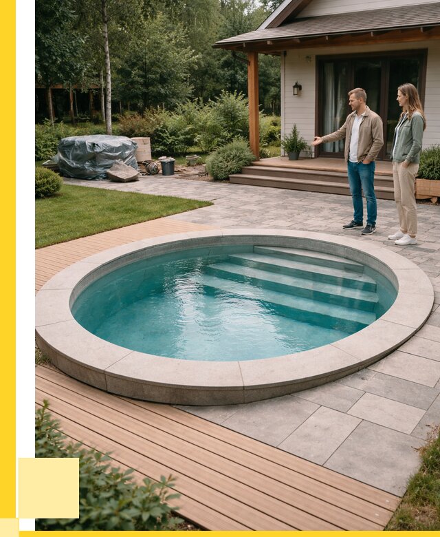 Бассейн на даче под ключ в Белове от 217180 р., ЭриданБлв