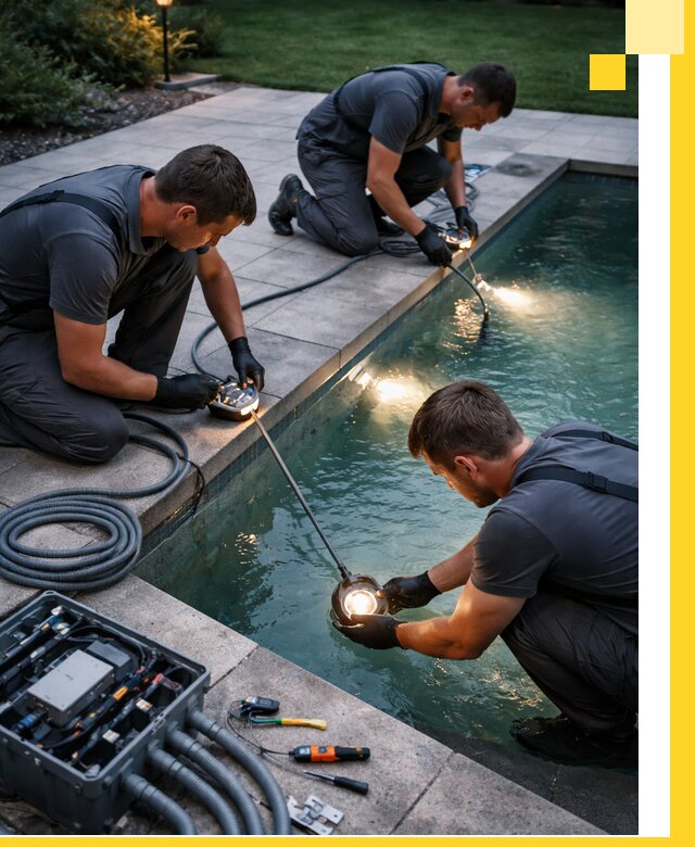 Профессиональное освещение бассейнов в Белове: дизайн и монтаж