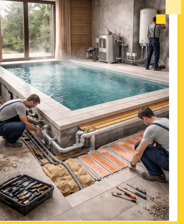 Проектирование и строительство тёплых бассейнов в Белове