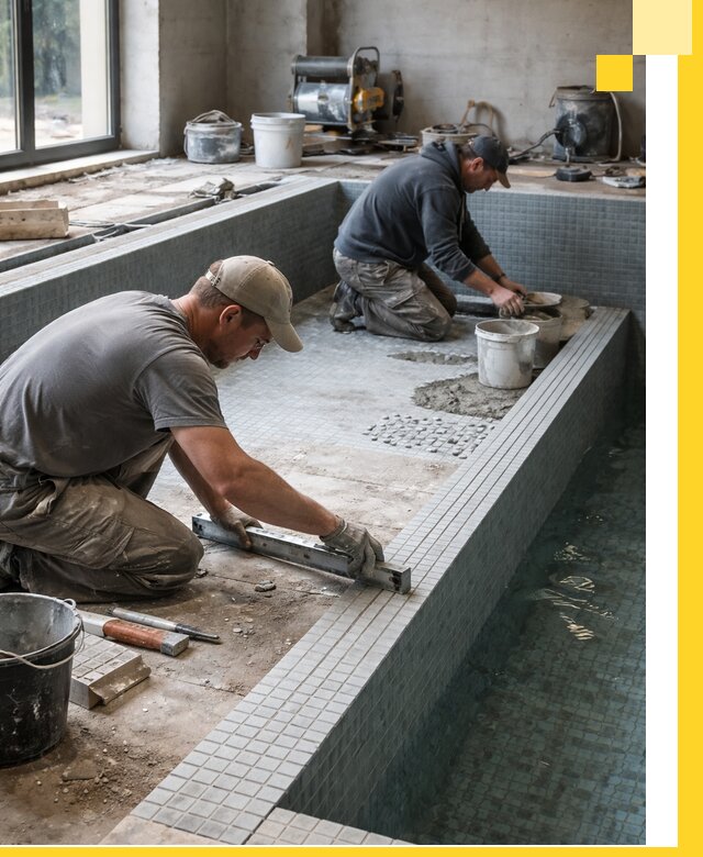 Строительство бассейна в частном доме в Белове под ключ