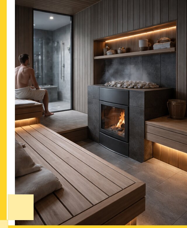 Проект сауны в частном доме в Белове от 38007 р. | ЭриданБлв