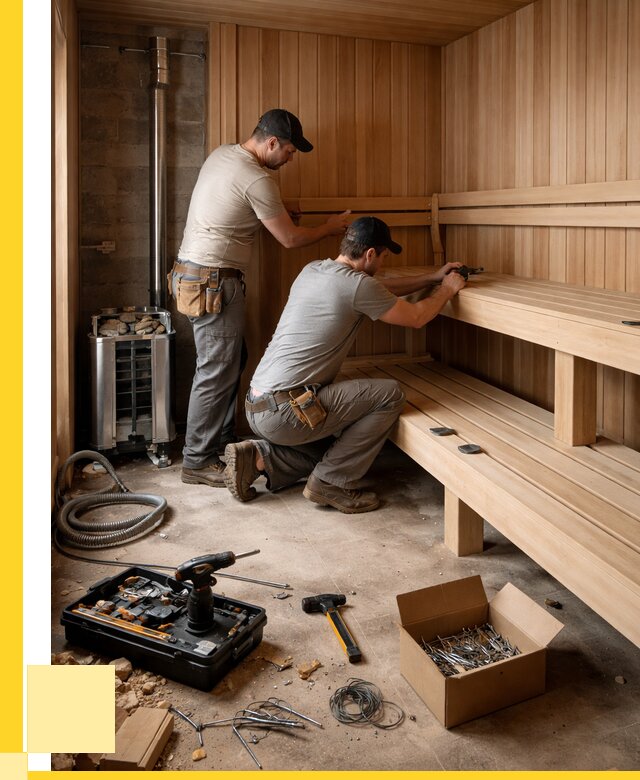 Монтаж саун под ключ в Белове от 130308 р. | ЭриданБлв