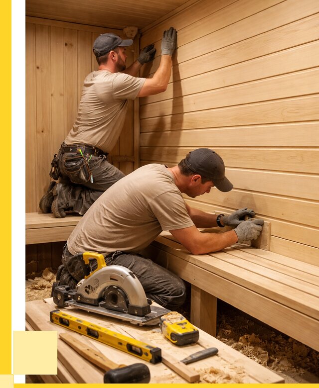 Обшивка саун вагонкой в Белове от 2715 р. | ЭриданБлв