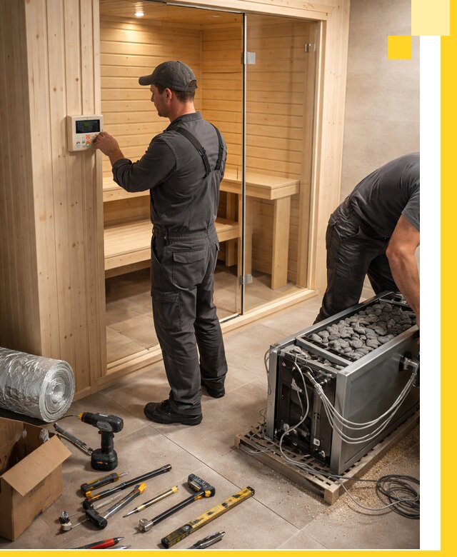 Поставка, установка и монтаж электрических саун в Белове