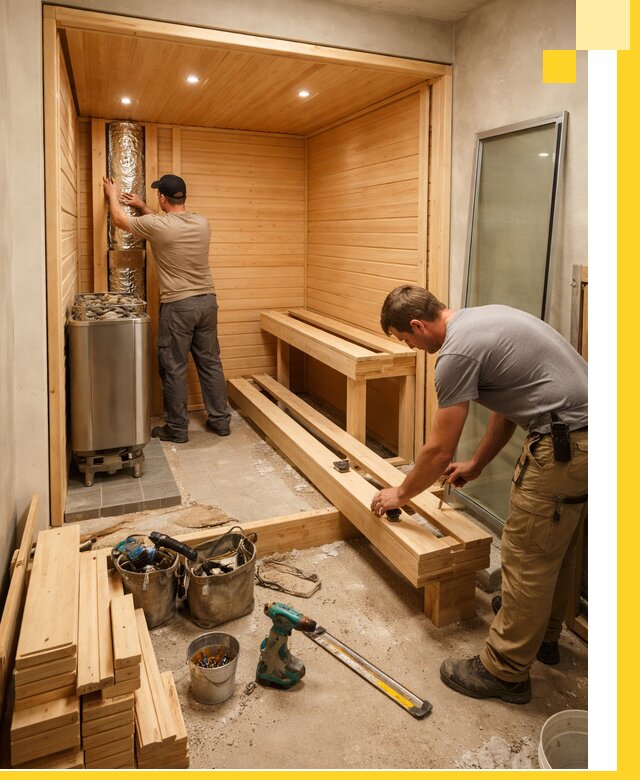 Проектирование и установка домашних саун под ключ в Белове