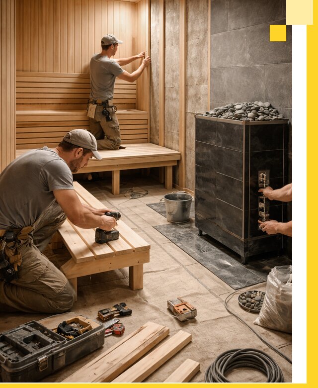 Дизайн и строительство интерьерных саун под ключ в Белове