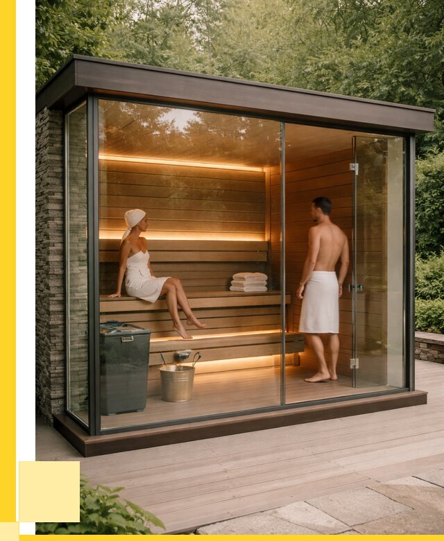 Сауна стеклянная и двери для сауны в Белове от 271475 р. | ЭриданБлв