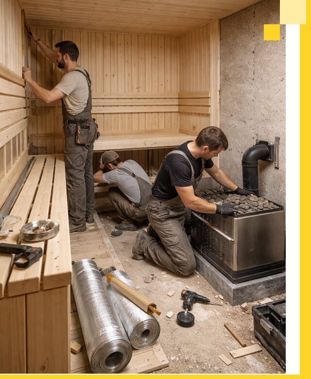 Индивидуальные сауны на заказ в Белове под ключ, проект и монтаж