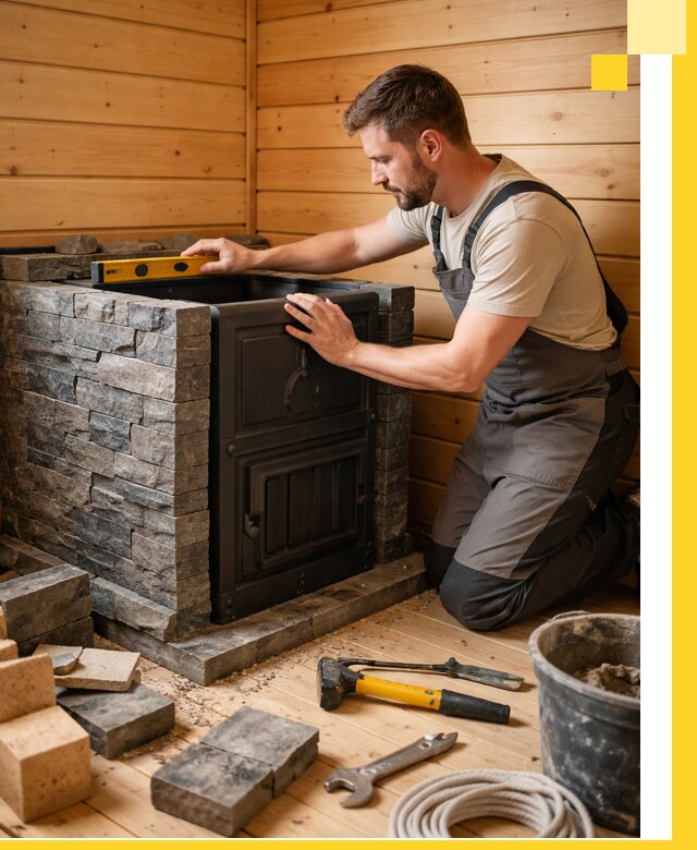 Производство и установка печей для саун под ключ в Белове