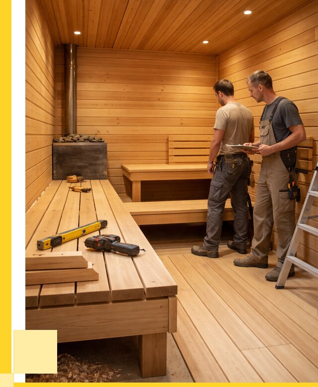 Отделка бань и саун в Белове по цене от 4887 р. | ЭриданБлв