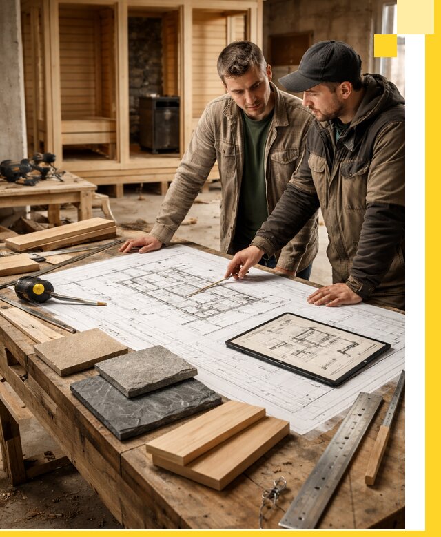 Проекты бань под ключ и планы строительства в Белове