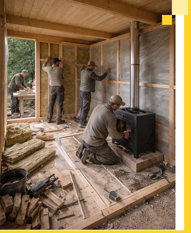 Профессиональный монтаж бань под ключ в Белове для дома