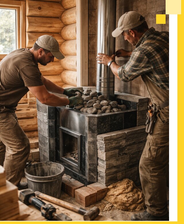 Строительство и отделка русских бань под ключ в Белове