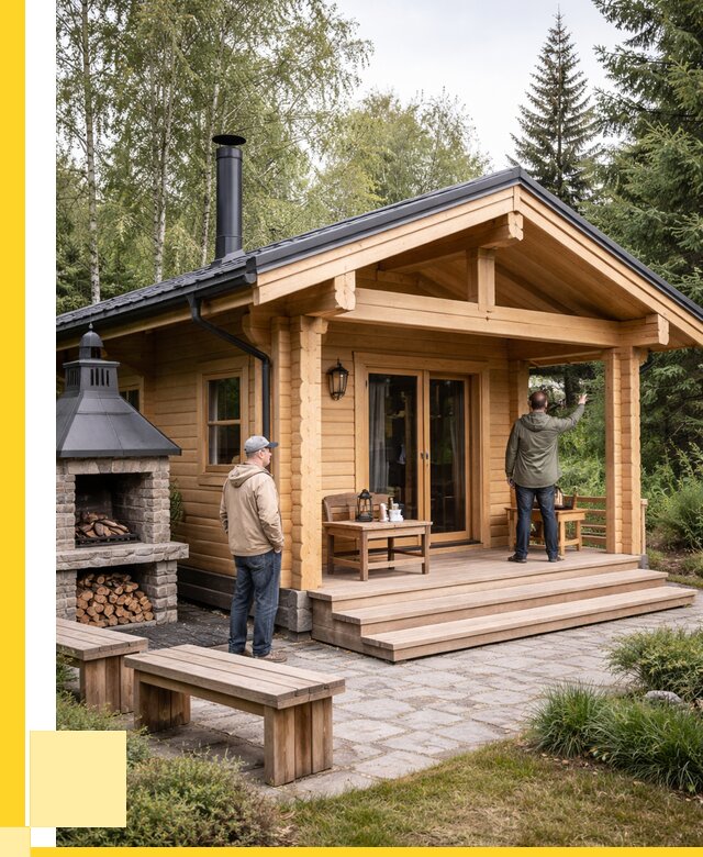 Деревянные бани под ключ в Белове от 488655 р. | ЭриданБлв