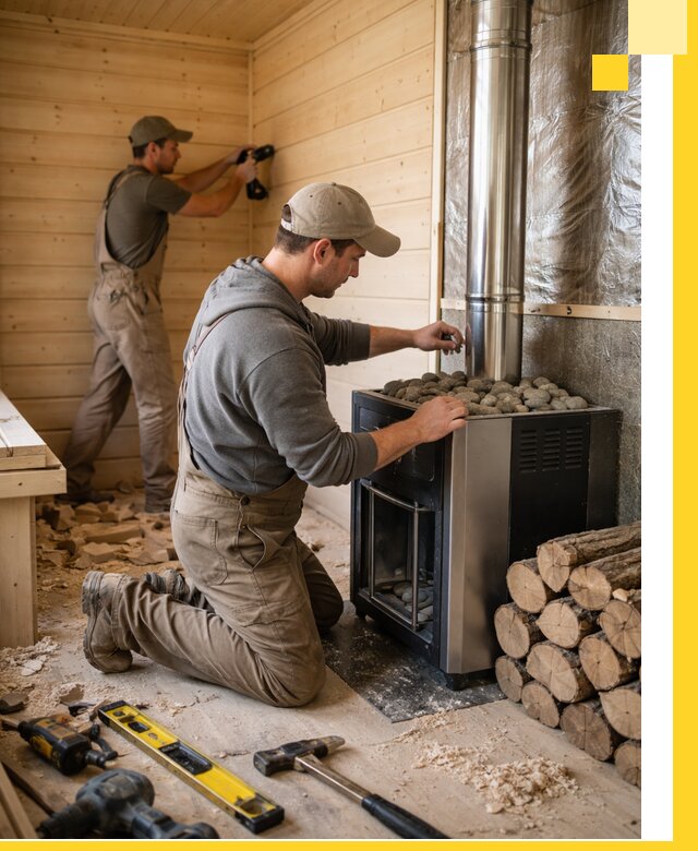 Строительство деревянных бань под ключ в Белове проекты и монтаж