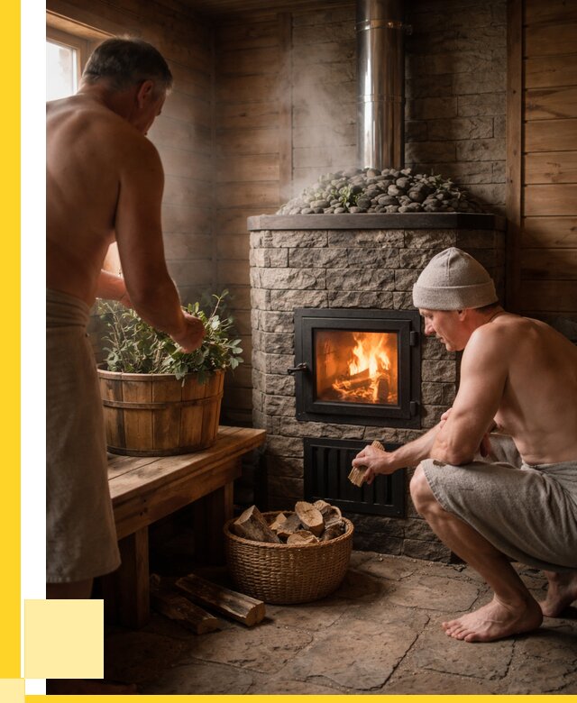 Банные печи под ключ в Белове от 48866 р. | ЭриданБлв кирпичная