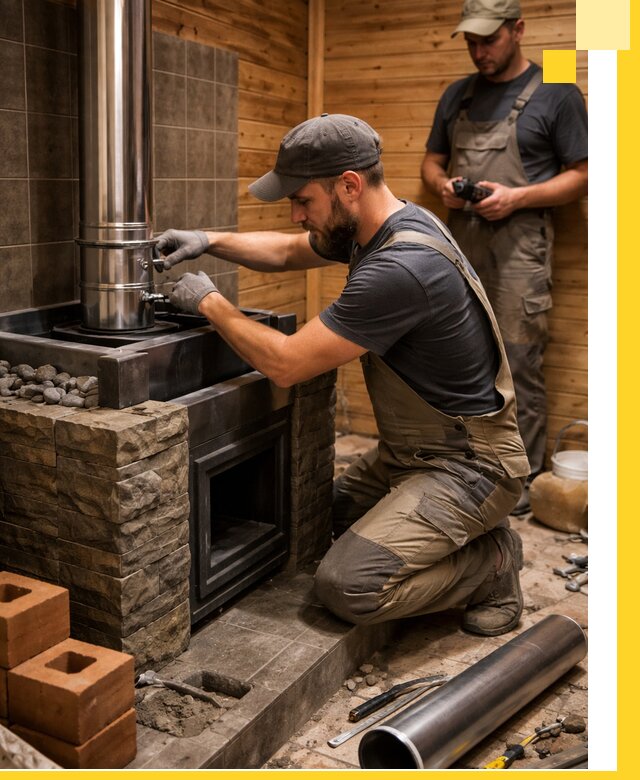 Изготовление и установка банных печей под ключ в Белове