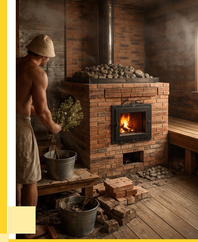 Кирпичные банные печи в Белове от 97731 р. | ЭриданБлв