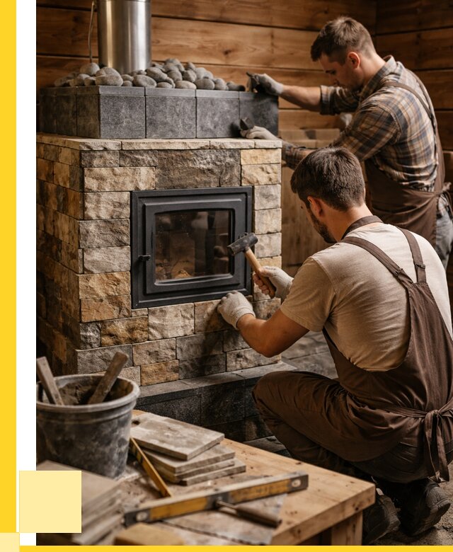 Облицовка банной печи в Белове от 16289 р. | ЭриданБлв