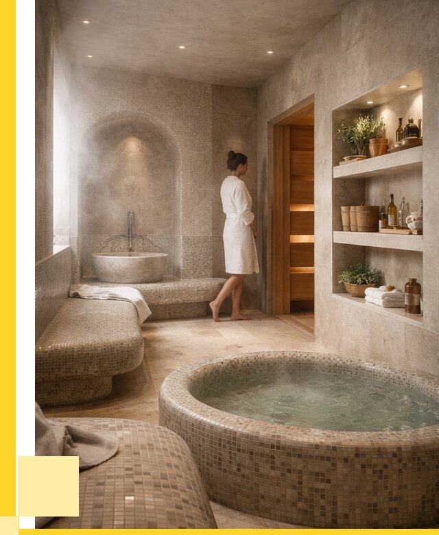 Строительство бани с хамамом в Белове от 814425 р. | ЭриданБлв