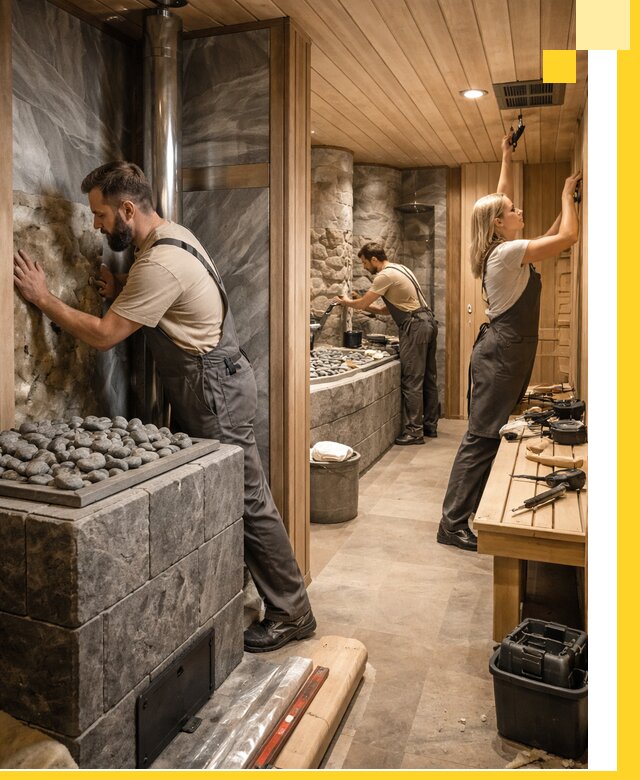 Строительство бань и SPA процедур в Белове под ключ и отделкой