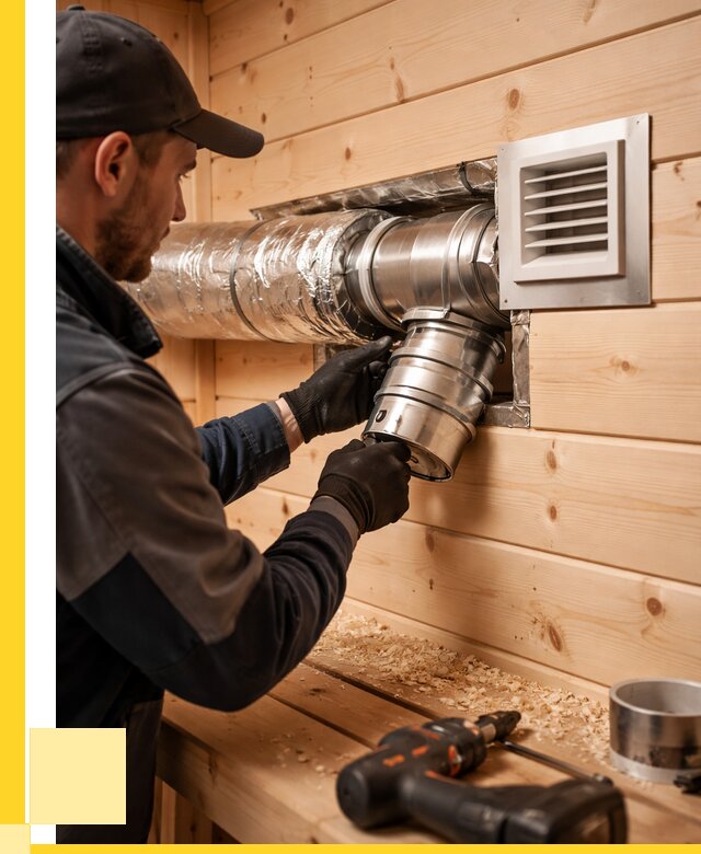 Монтаж вентиляции бани в Белове от 13031 р. | ЭриданБлв