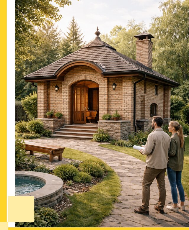 Проект кирпичной бани в Белове от 32577 р. | ЭриданБлв