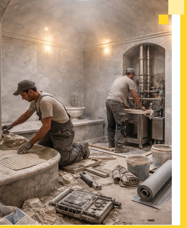 Строительство турецких бань хаммам под ключ в Белове